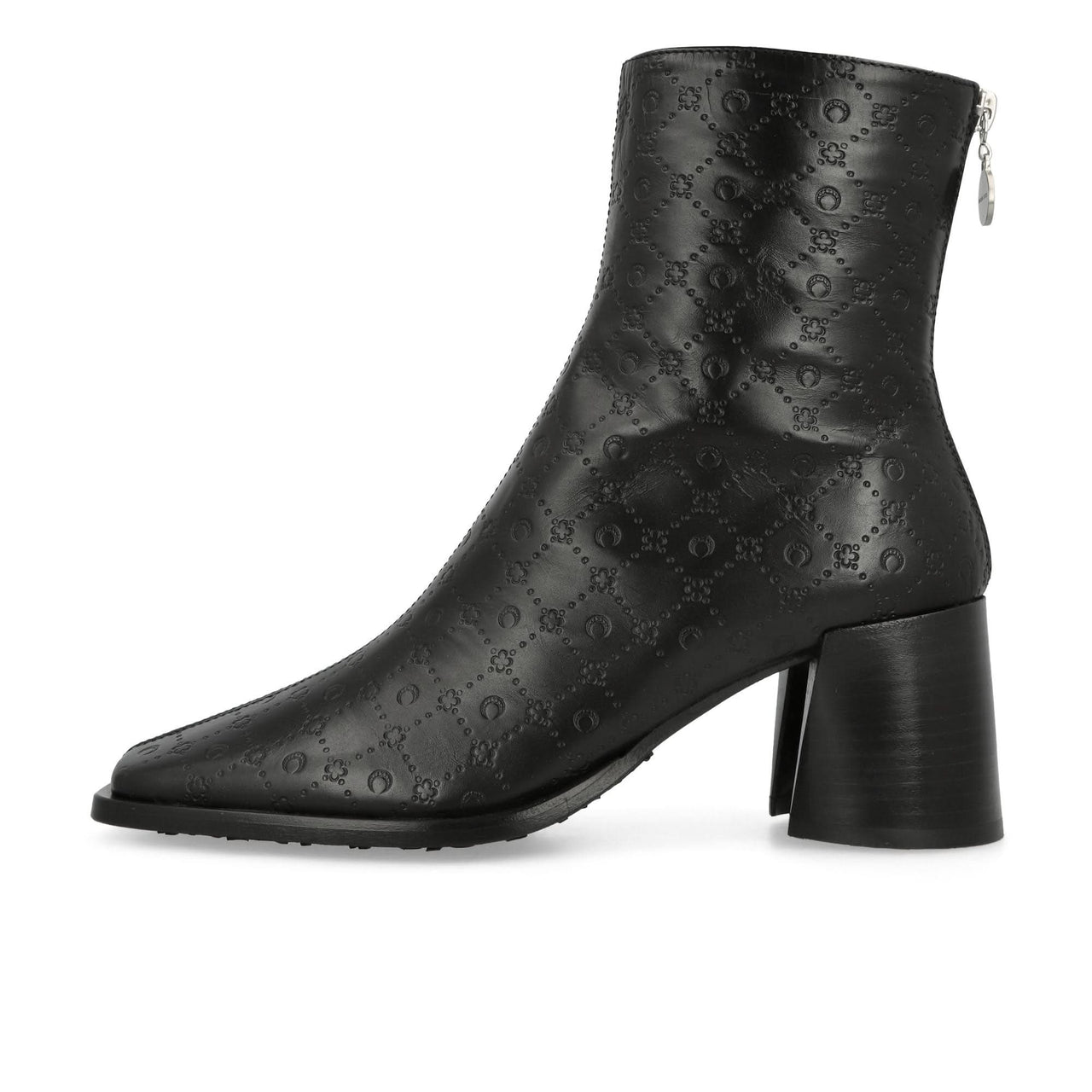 Marine Serre Embossed Leather MS Boots Black Boots Detail view 1 | Gate