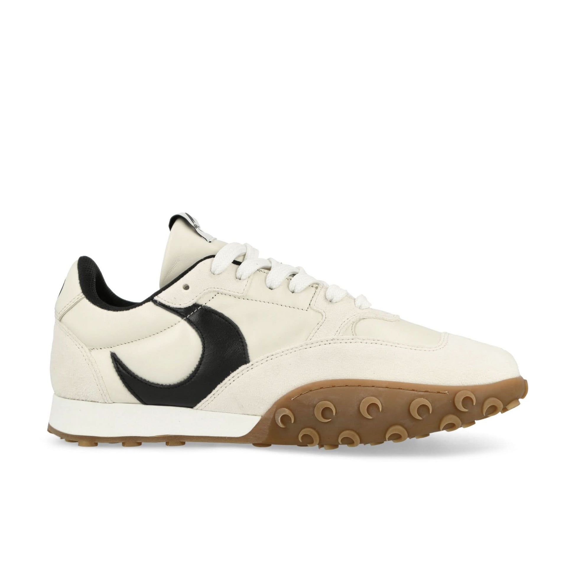 Marine Serre Metal Free Leather MS Rise Beige Sneaker Detail view 2 | Gate