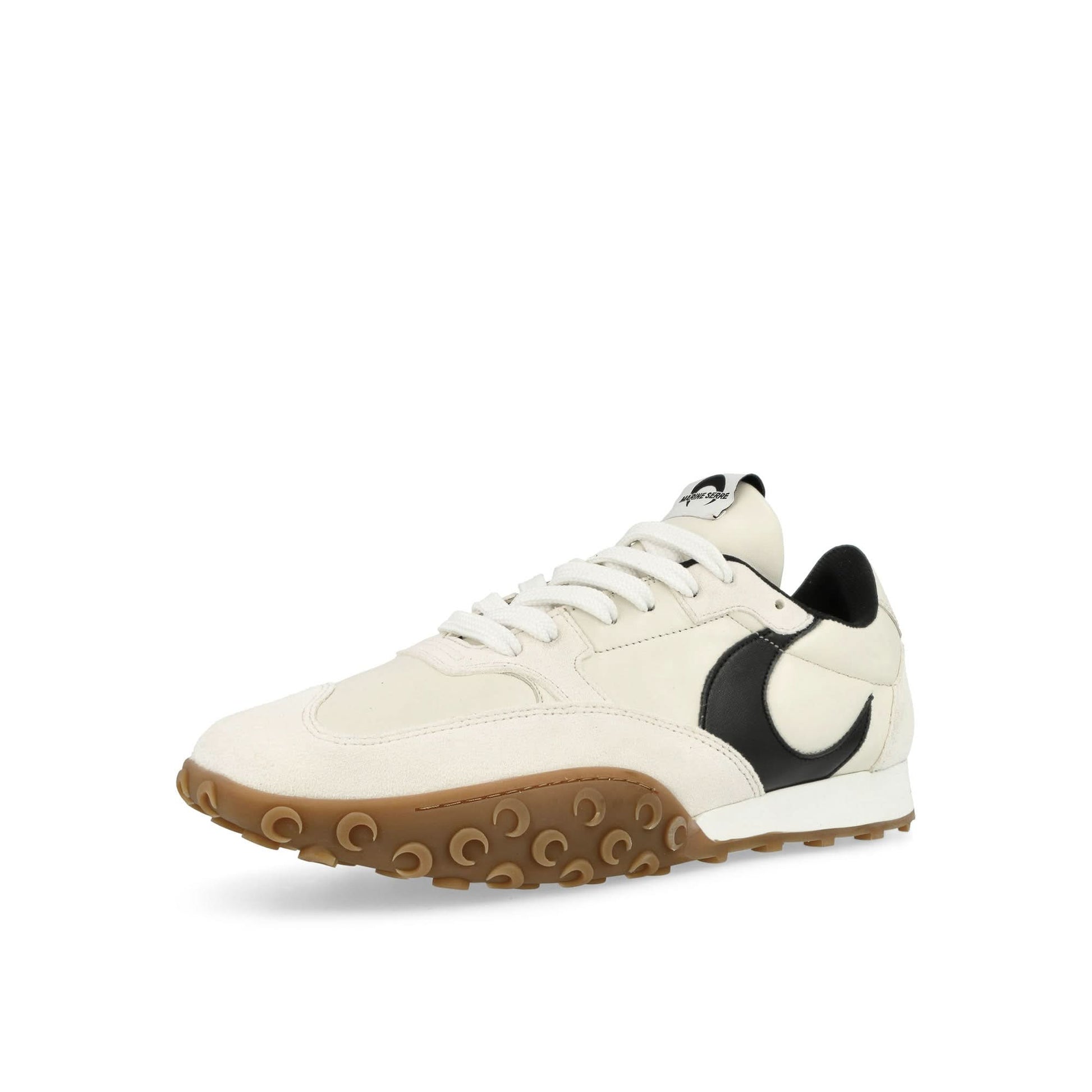 Marine Serre Metal Free Leather MS Rise Beige Sneaker Detail view 4 | Gate