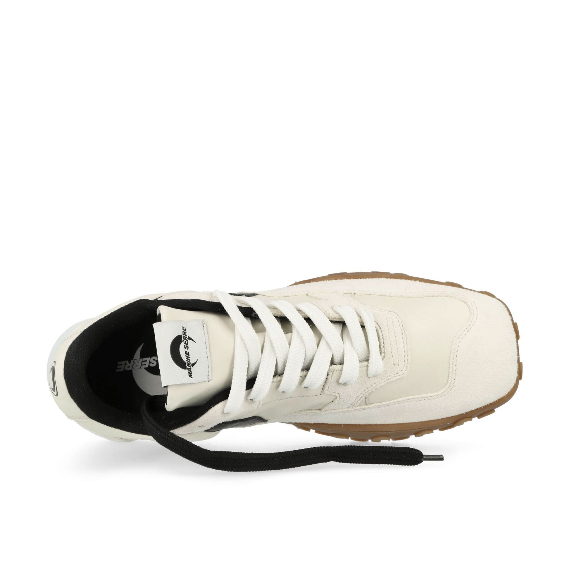 Marine Serre Metal Free Leather MS Rise Beige Sneaker Detail view 5 | Gate