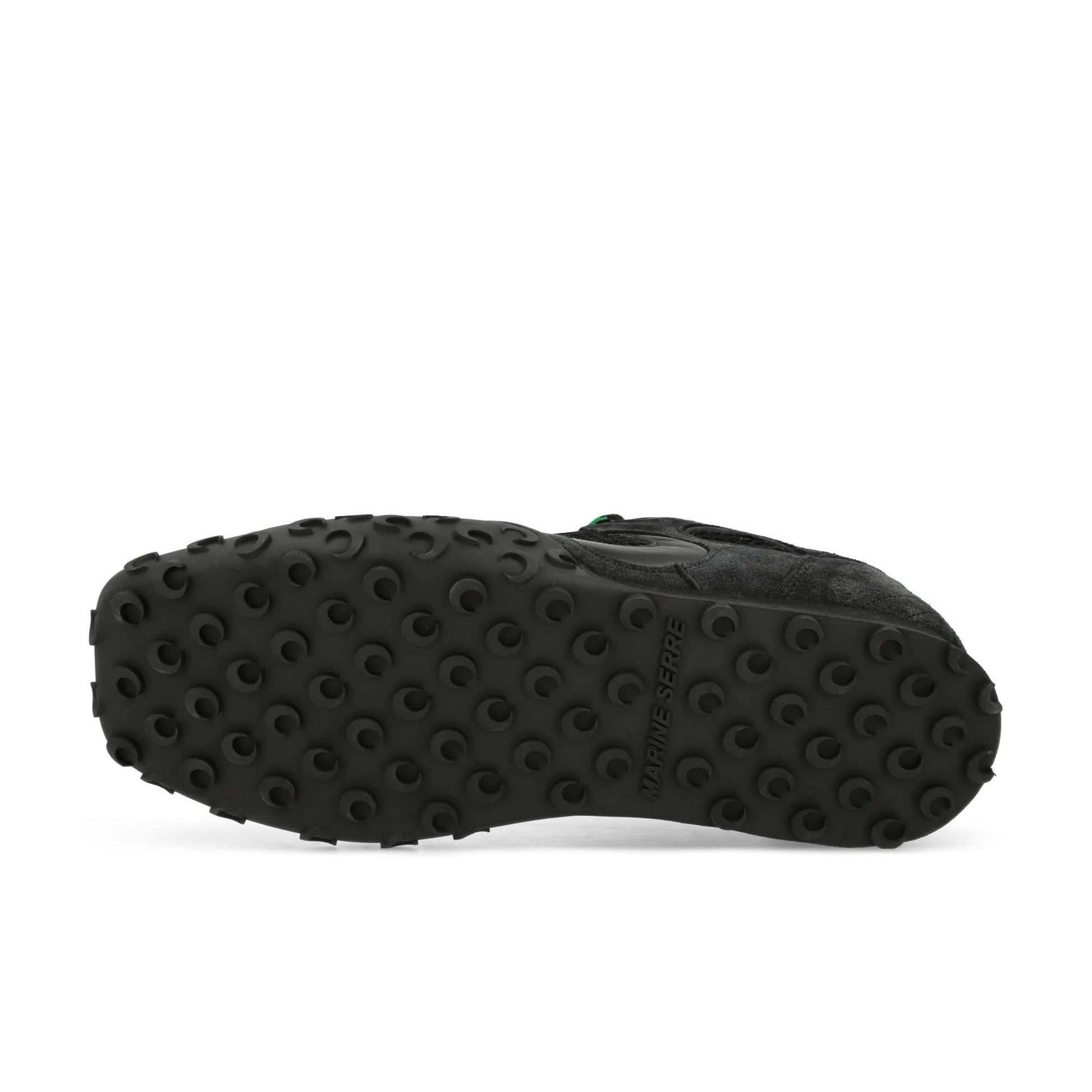 Marine Serre Suede Leather MS Rise Tyko Black Sneaker Detail view 6 | Gate