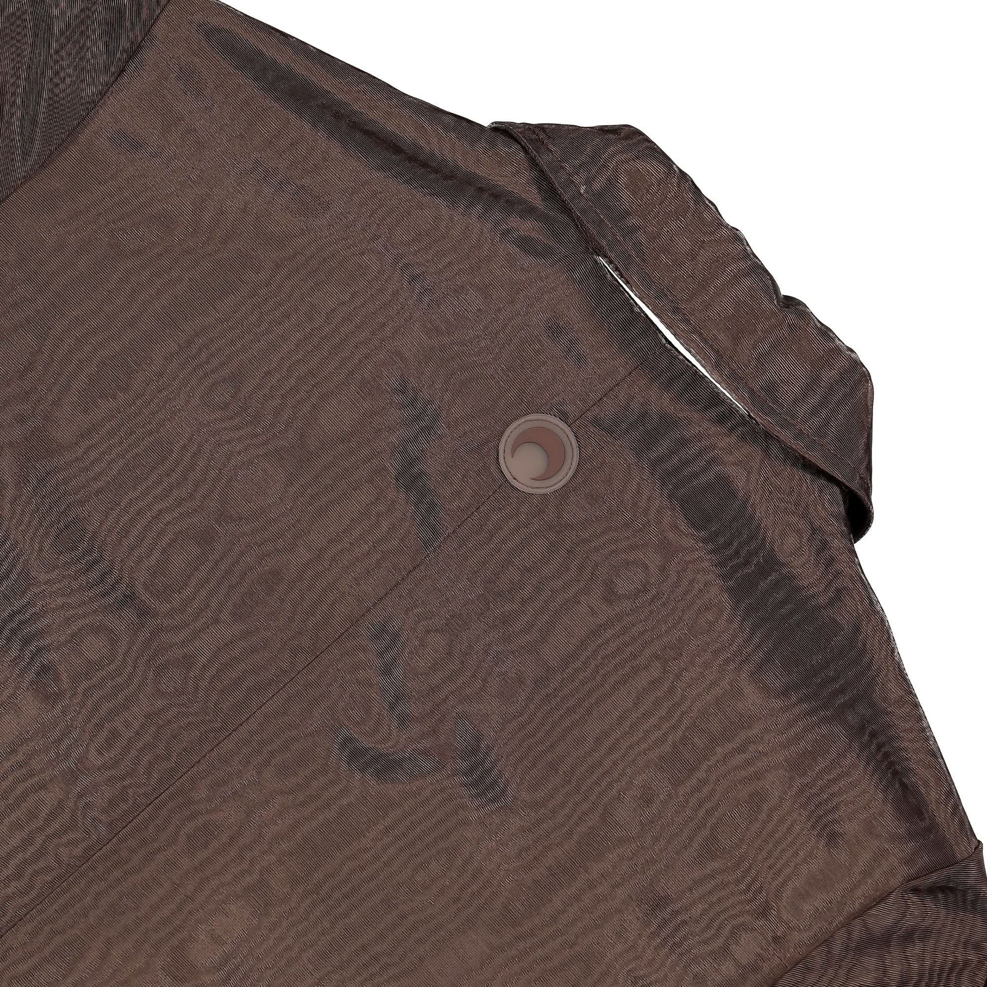 Marine Serre Regenerated Moire Tailored Jacket Brown Detail view 4 | Gate