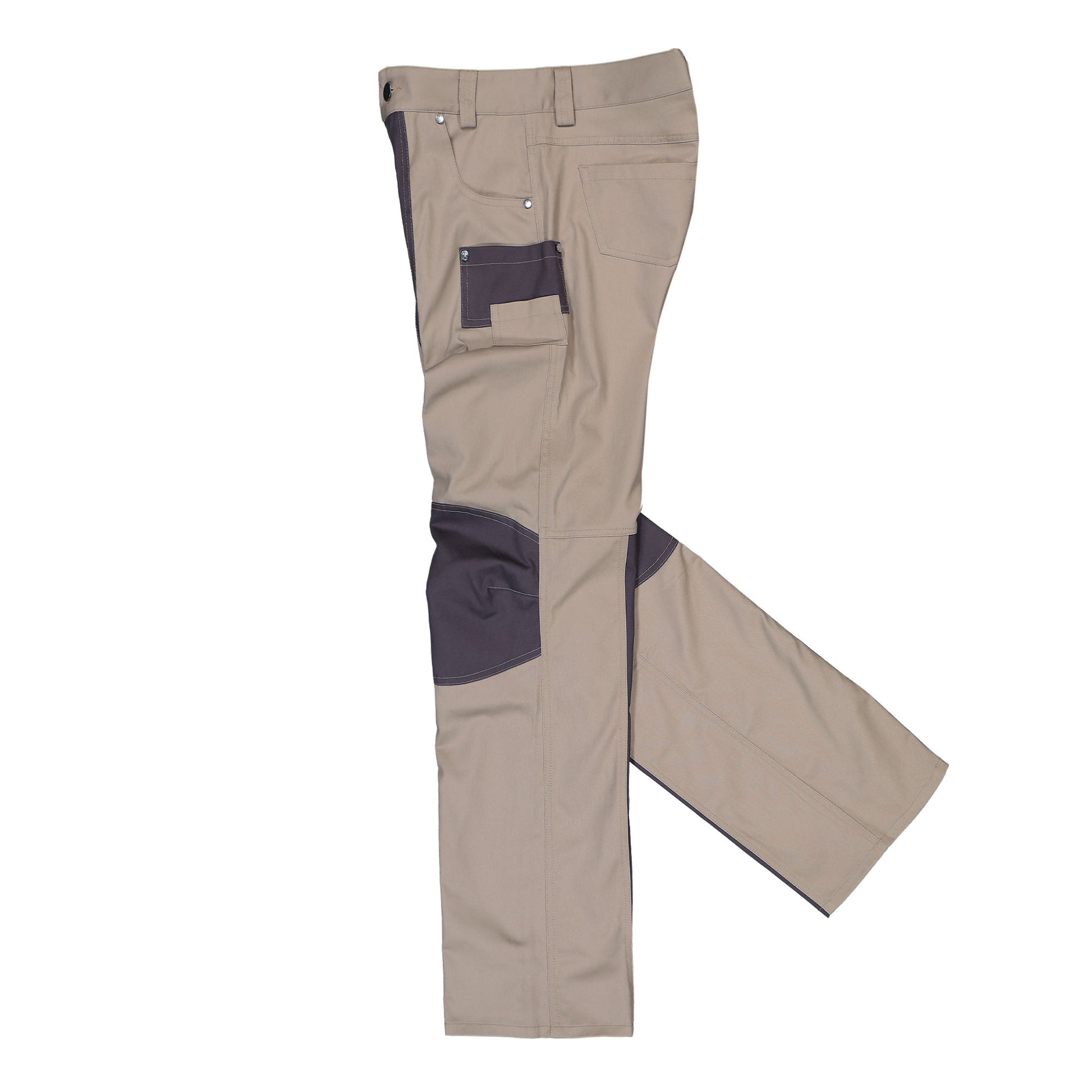 Gmbh Cargo Trousers With Knee Patches Grey / Beige  Pants Wolfgang Detail View 3 | GATE