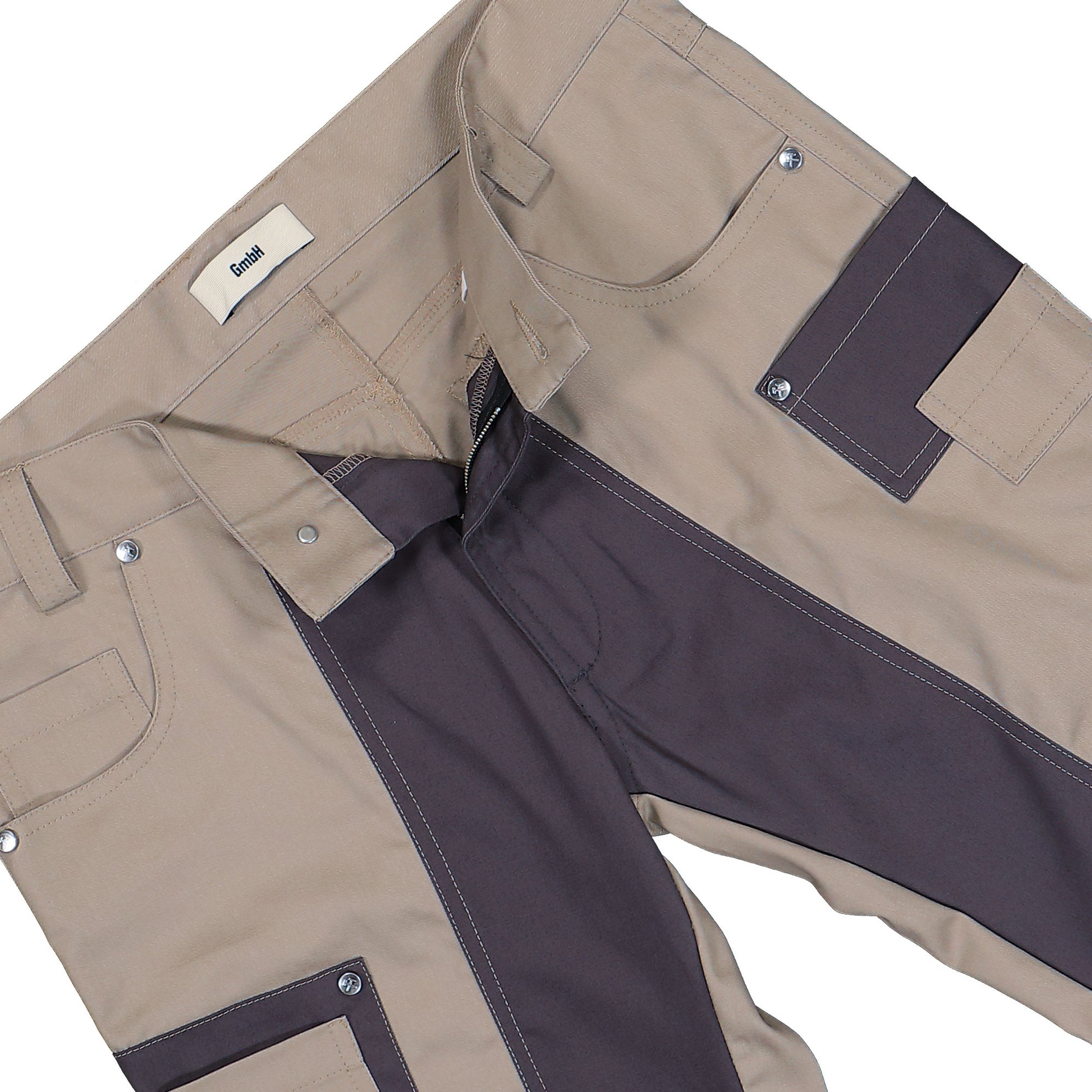 Gmbh Cargo Trousers With Knee Patches Grey / Beige  Pants Wolfgang Detail View 4 | GATE