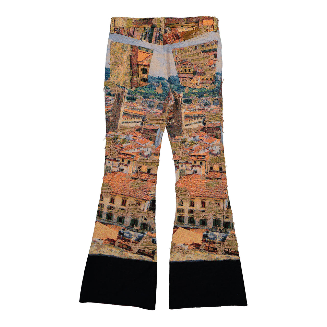 Junya Watanabe MAN Gobelin Weave Bootcut Pants Multicolor Trousers WQ-P003-051 Detail View 1 | GATE