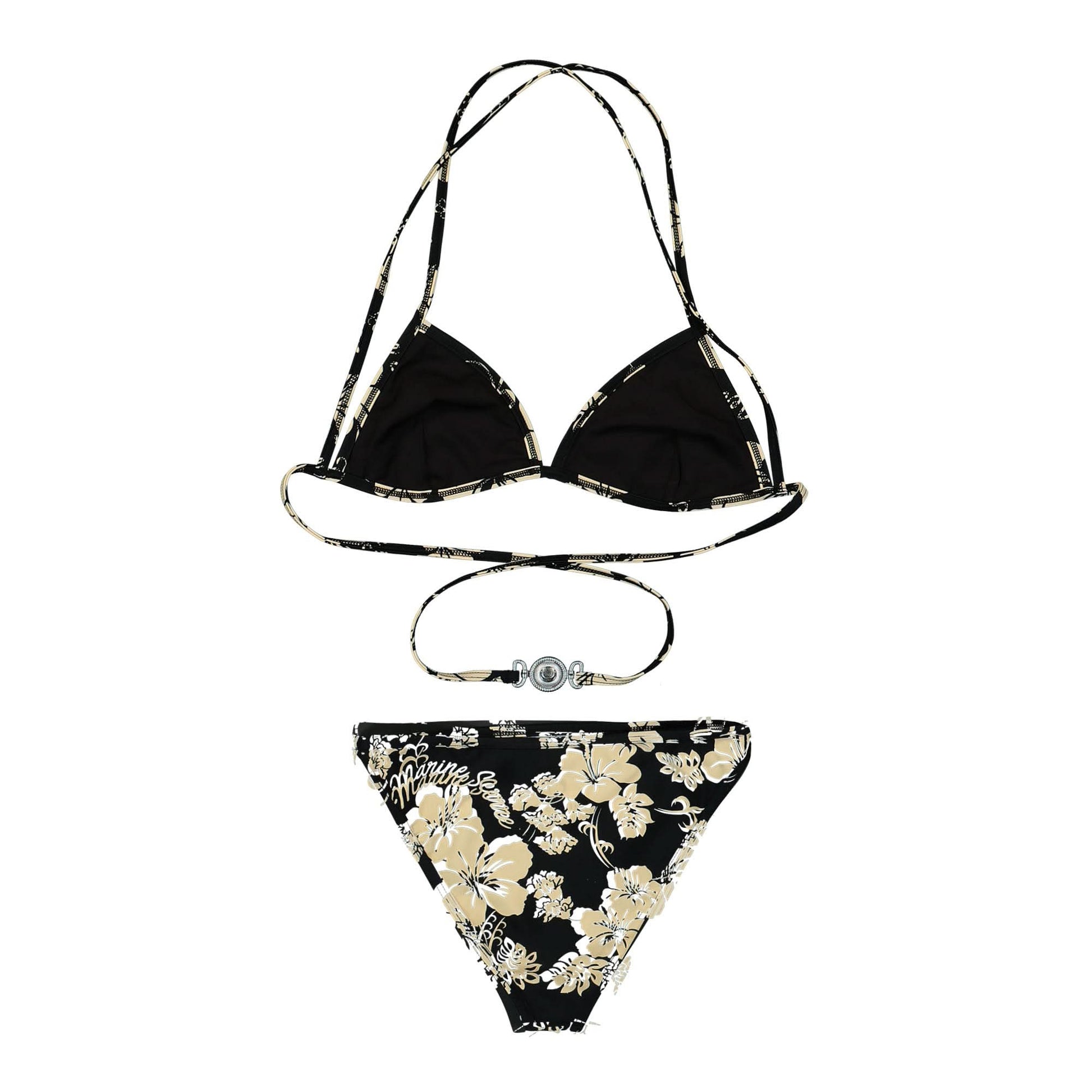 Marine Serre Active Jersey Bikini Black Detail view 2 | Gate