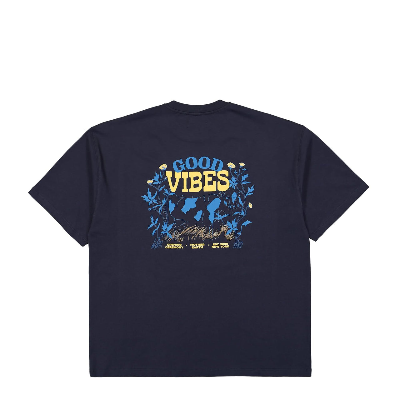 Opening Ceremony OC Good Vibes Reg T-Shirt Blue Detail view 1 | Gate