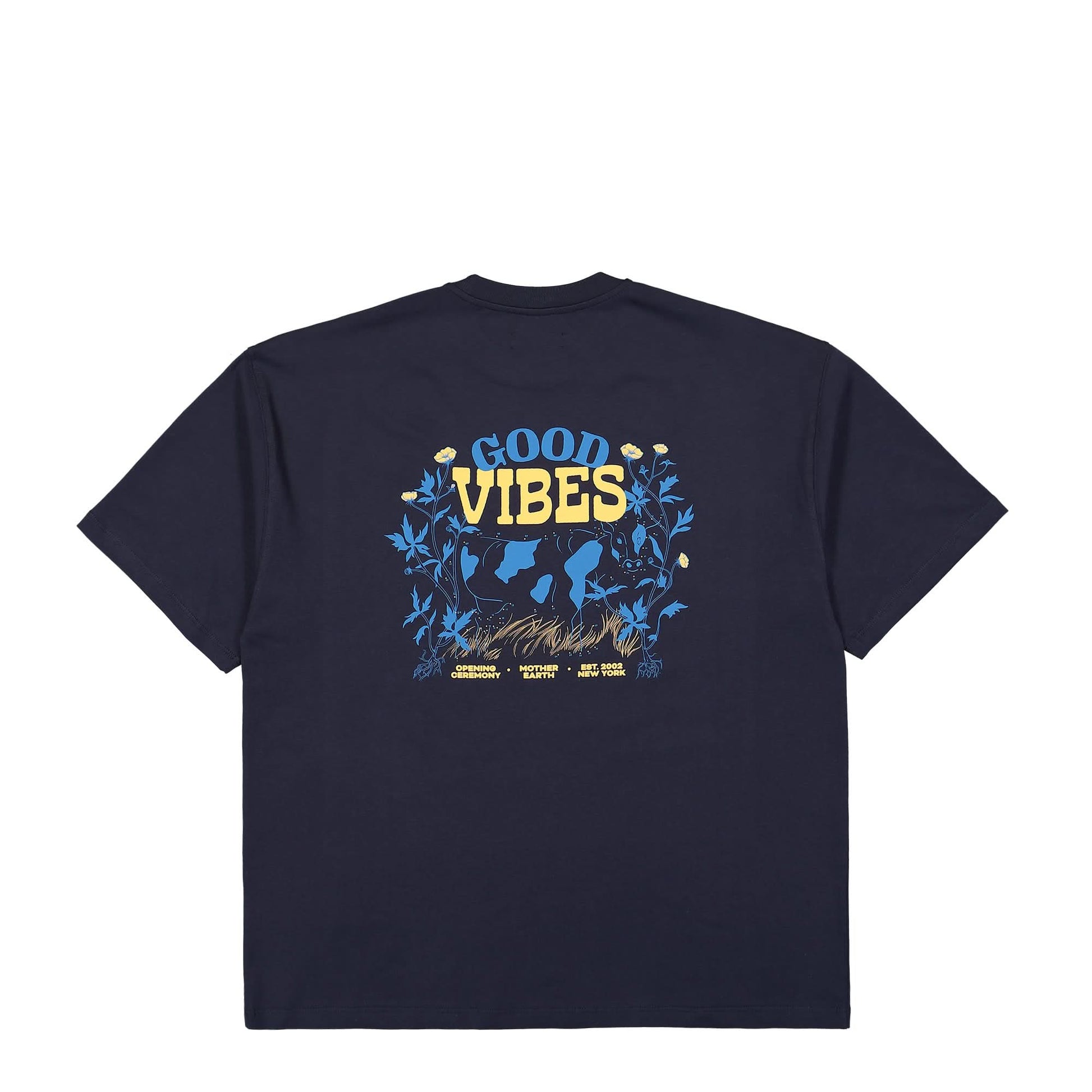 Opening Ceremony OC Good Vibes Reg T-Shirt Blue Detail view 2 | Gate