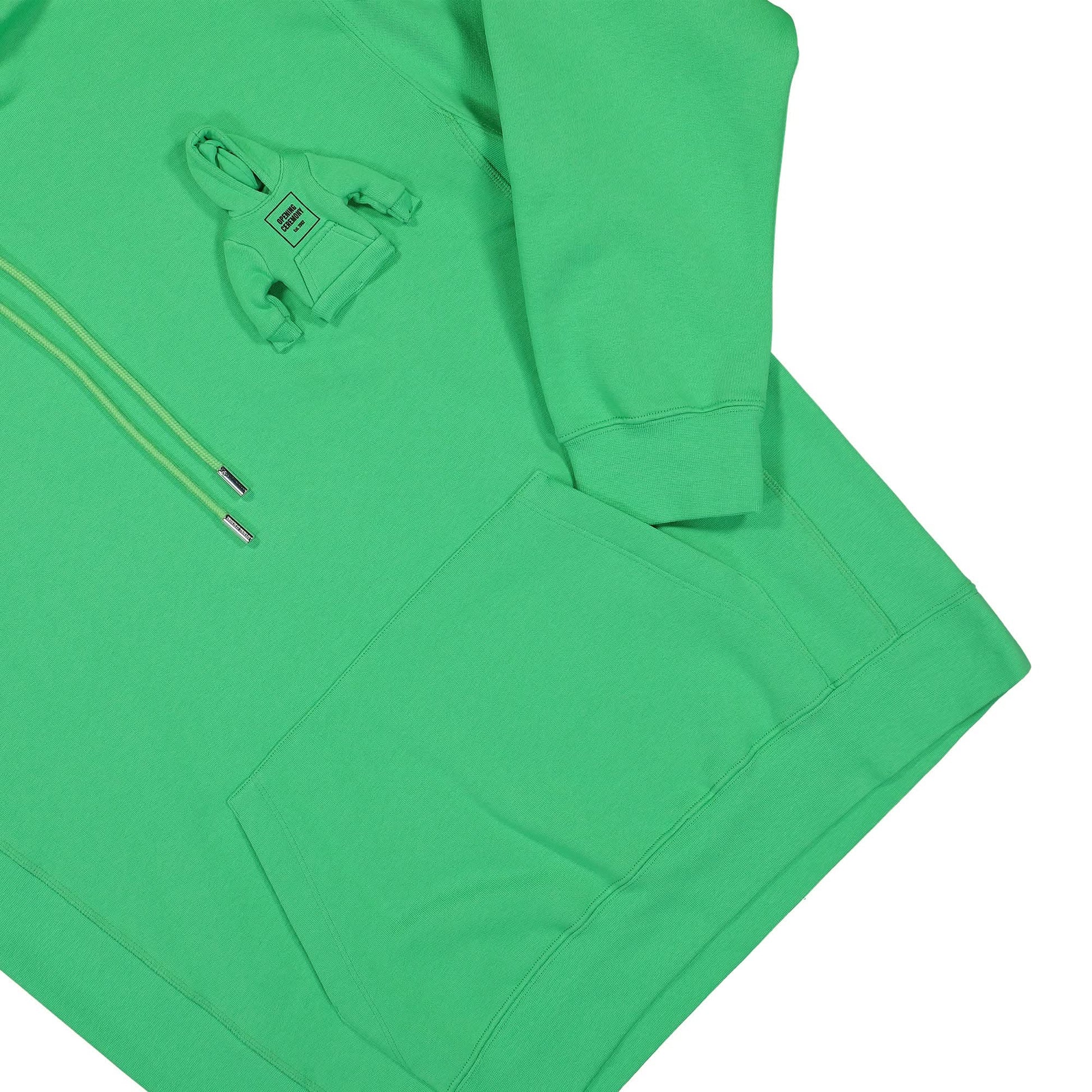 Opening Ceremony Miniature Boxlogo Pckt Hoodie Green Detail view 4 | Gate