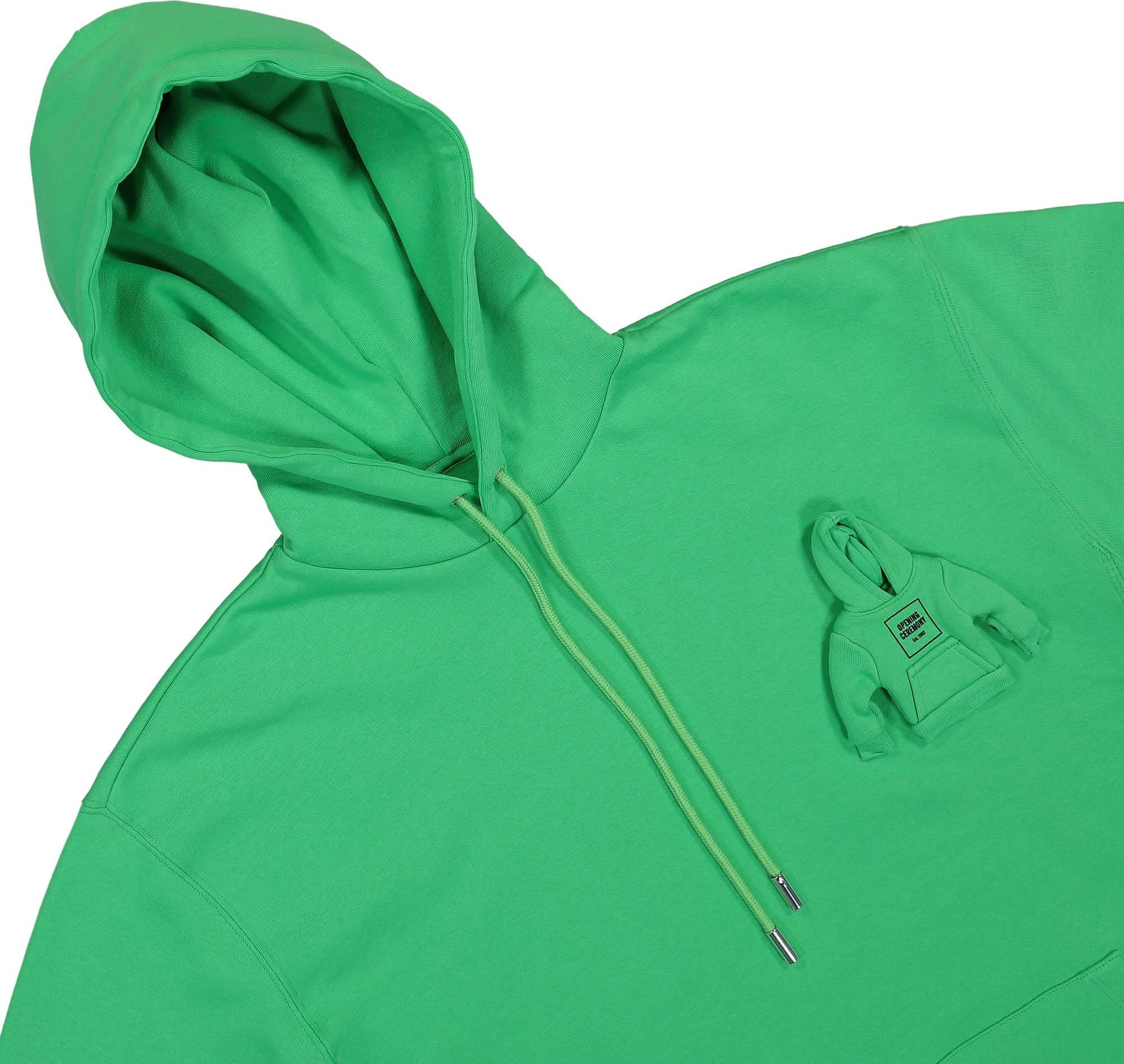 Opening Ceremony Miniature Boxlogo Pckt Hoodie Green Detail view 3 | Gate