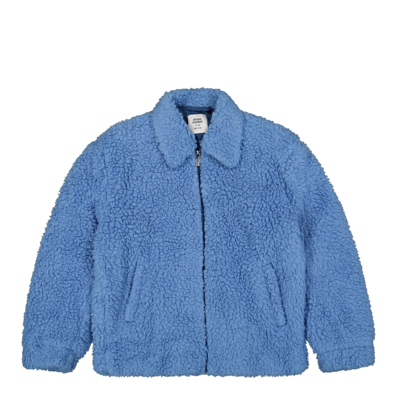 Opening Ceremony Box Logo Polar Fleece Jacket Blue Detail view 1 | Gate