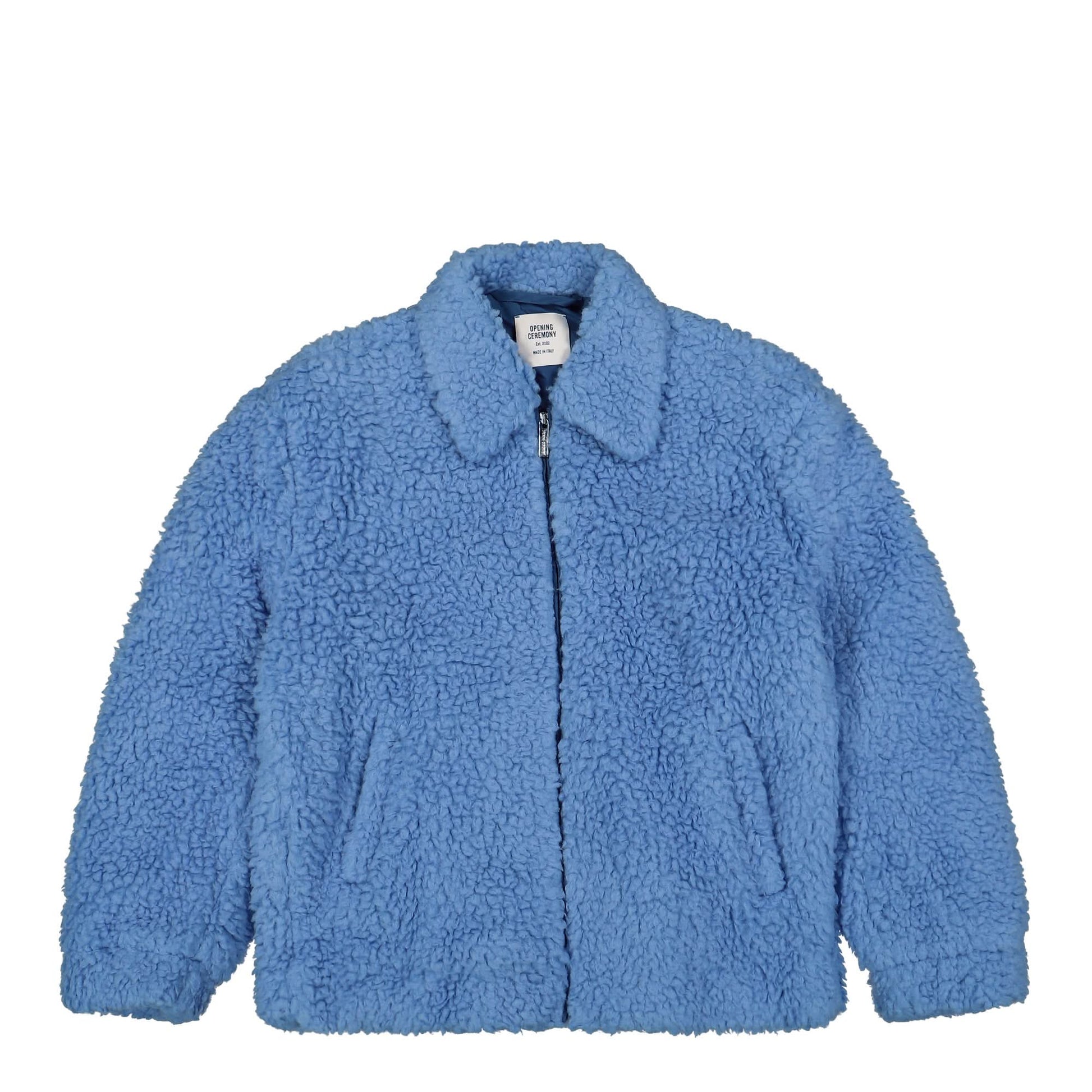 Opening Ceremony Box Logo Polar Fleece Jacket Blue Detail view 1 | Gate