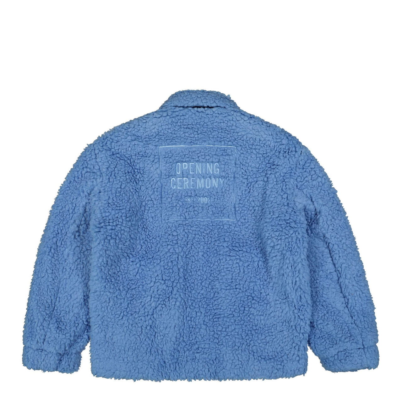 Opening Ceremony Box Logo Polar Fleece Jacket Blue Detail view 1 | Gate