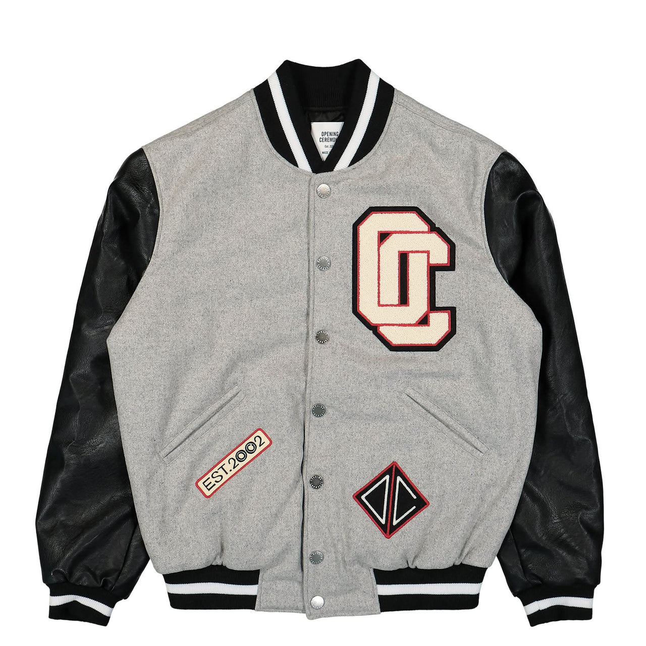 Opening Ceremony OC Varsity Jacket Grey Detail view 1 | Gate