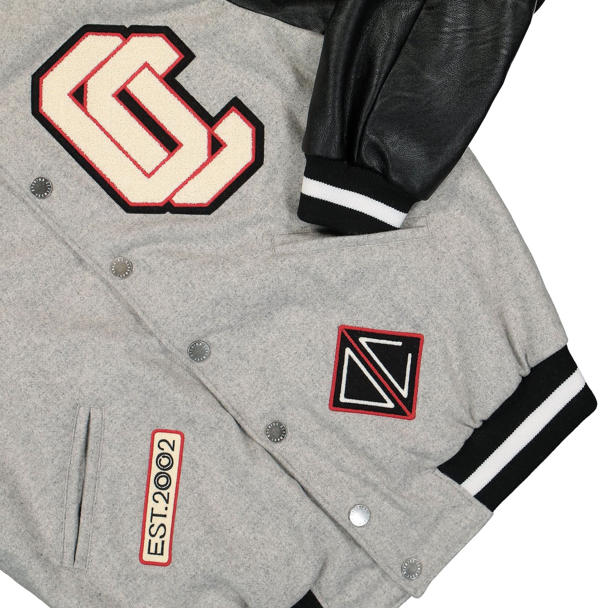 Opening Ceremony OC Varsity Jacket Grey Detail view 4 | Gate