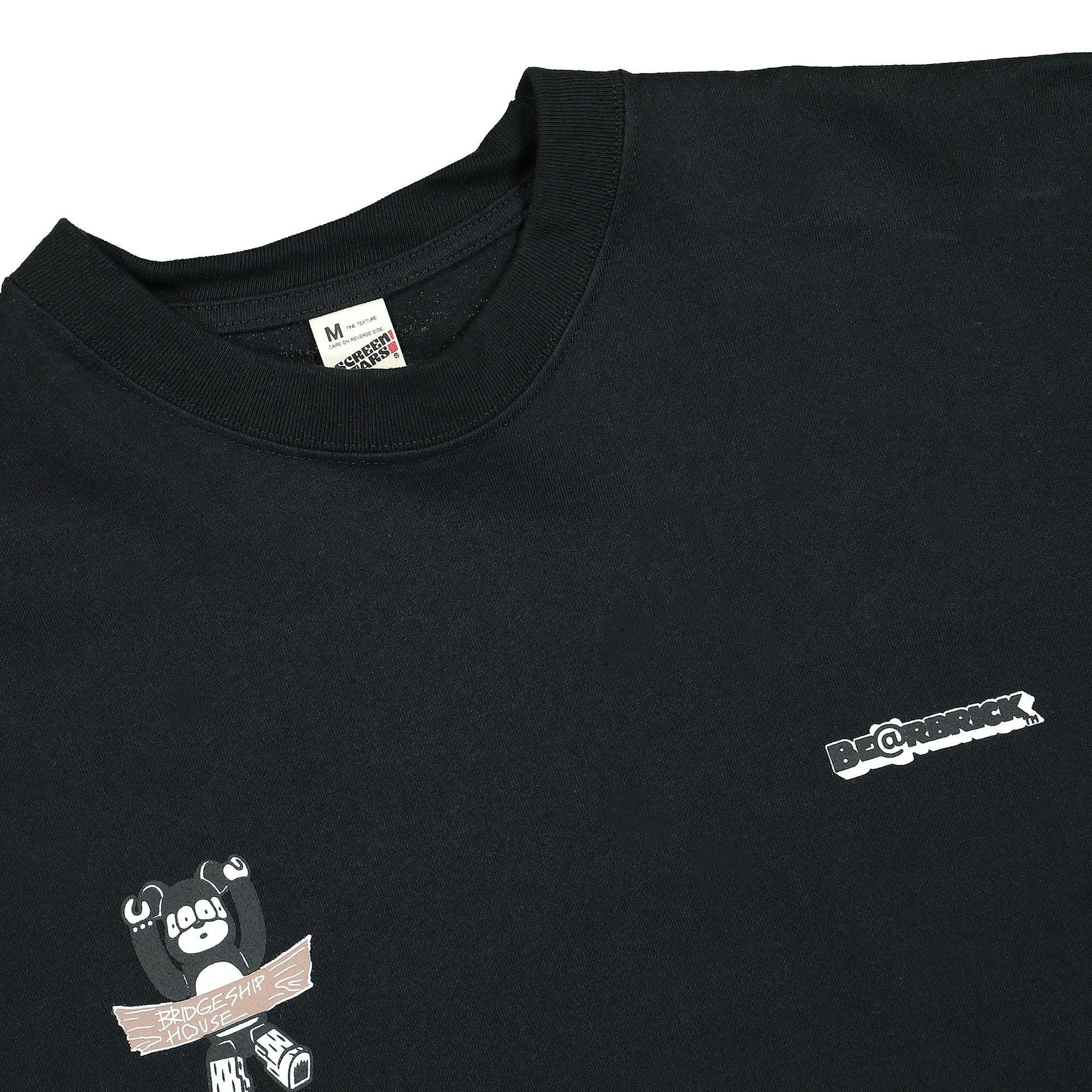 Medicom Be@rbrick Short Sleeve Tee Black Detail view 3 | Gate