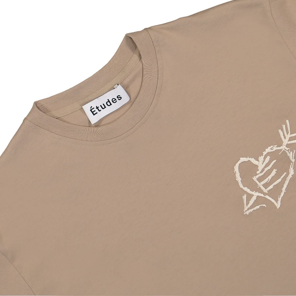 Études Studio Wonder Small Graffiti T-Shirt Beige Detail view 3 | Gate