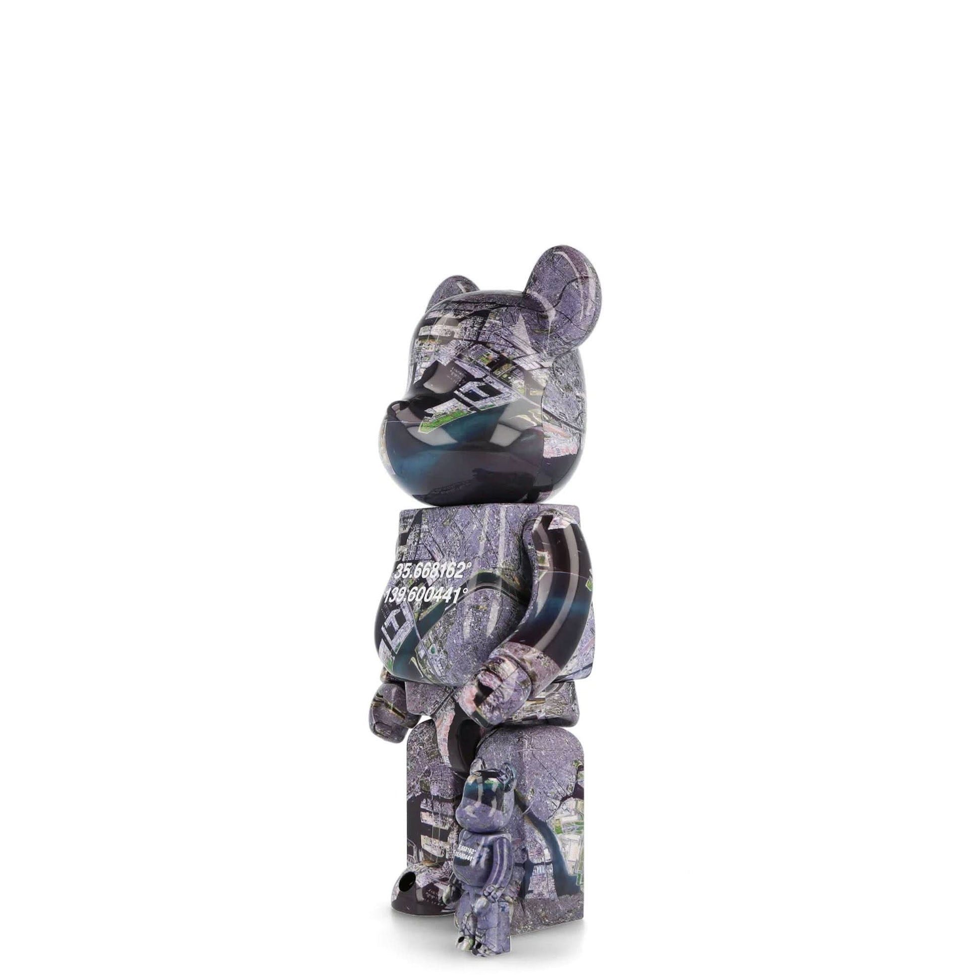 Medicom Be@rbrick OVERVIEW Tokyo, Japan 400% + 100% Multicolor Detail view 3 | Gate
