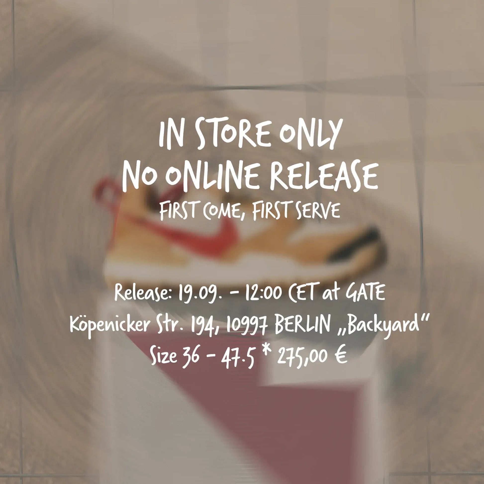 Tom Sachs x NikeCraft Mars Yard 3.0 Natural / Sport Red - Maple - Sail Sneaker IF2885 100 Silhouette | InStore Release
