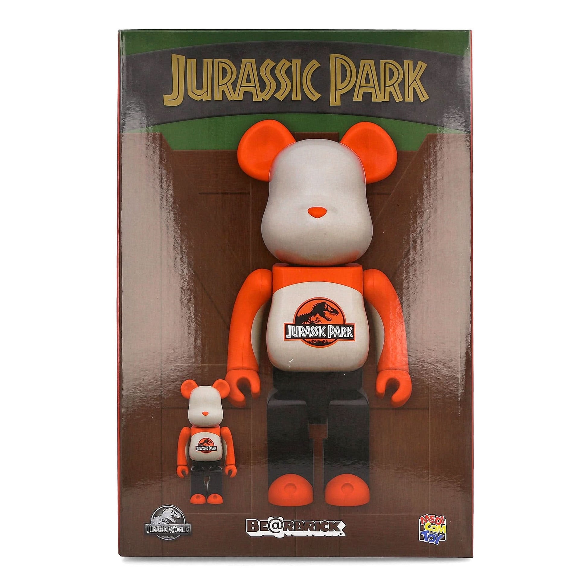 Medicom Be@rbrick Jurassic Park 400% + 100% Multicolor Detail view 5 | Gate