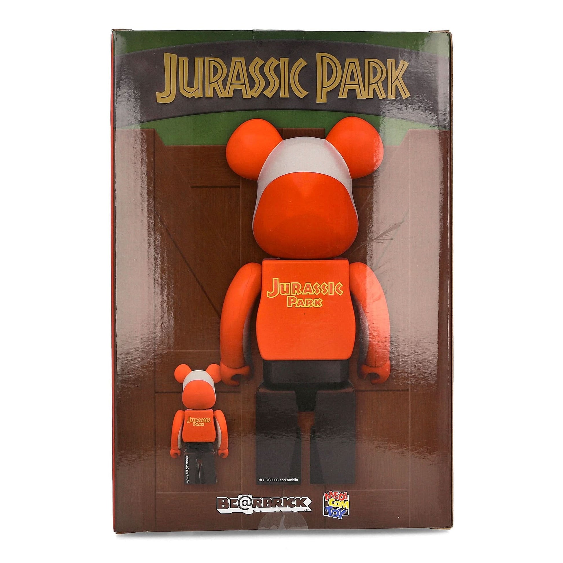 Medicom Be@rbrick Jurassic Park 400% + 100% Multicolor Detail view 6 | Gate