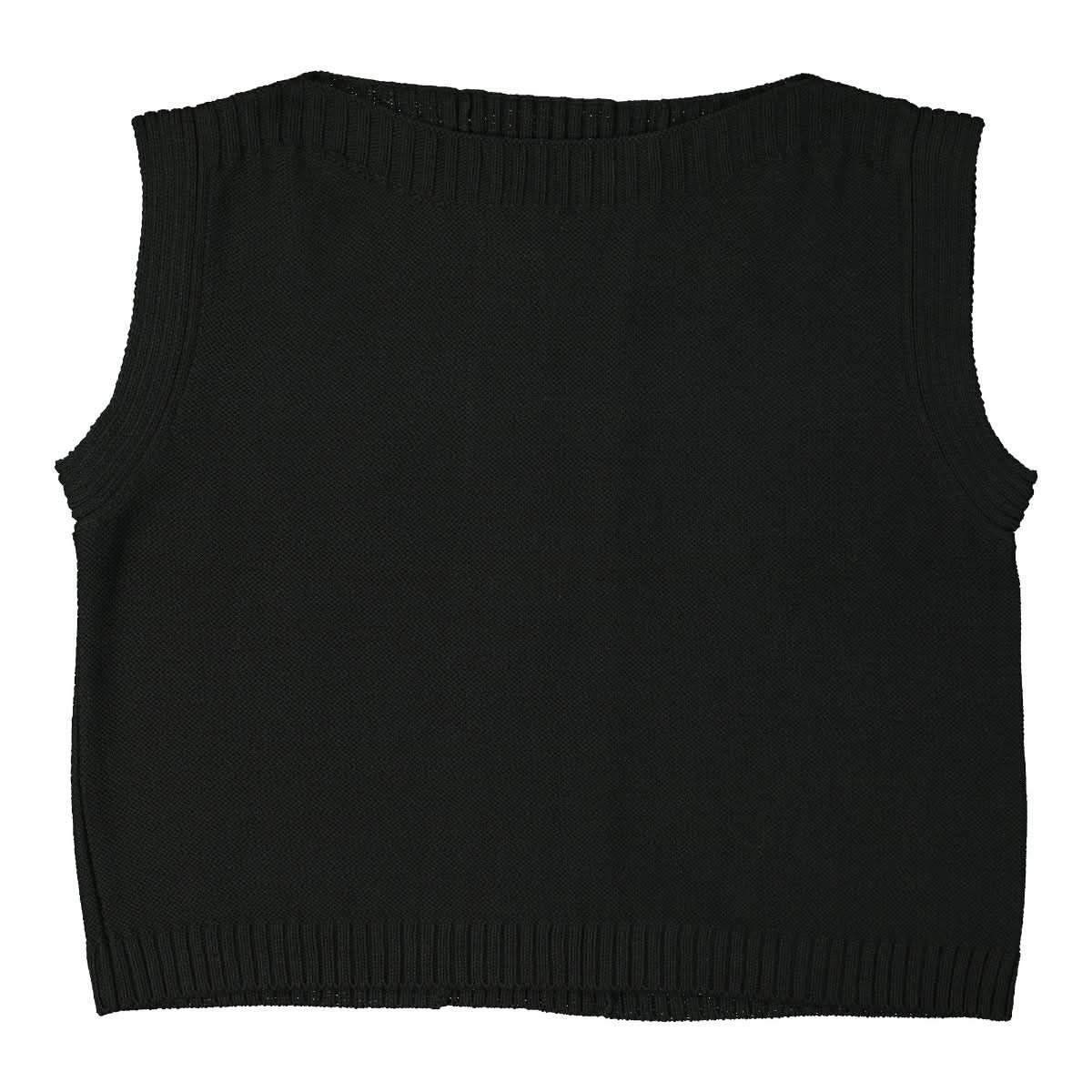 Eckhaus Latta Sweater Vest Black Detail view 1 | Gate