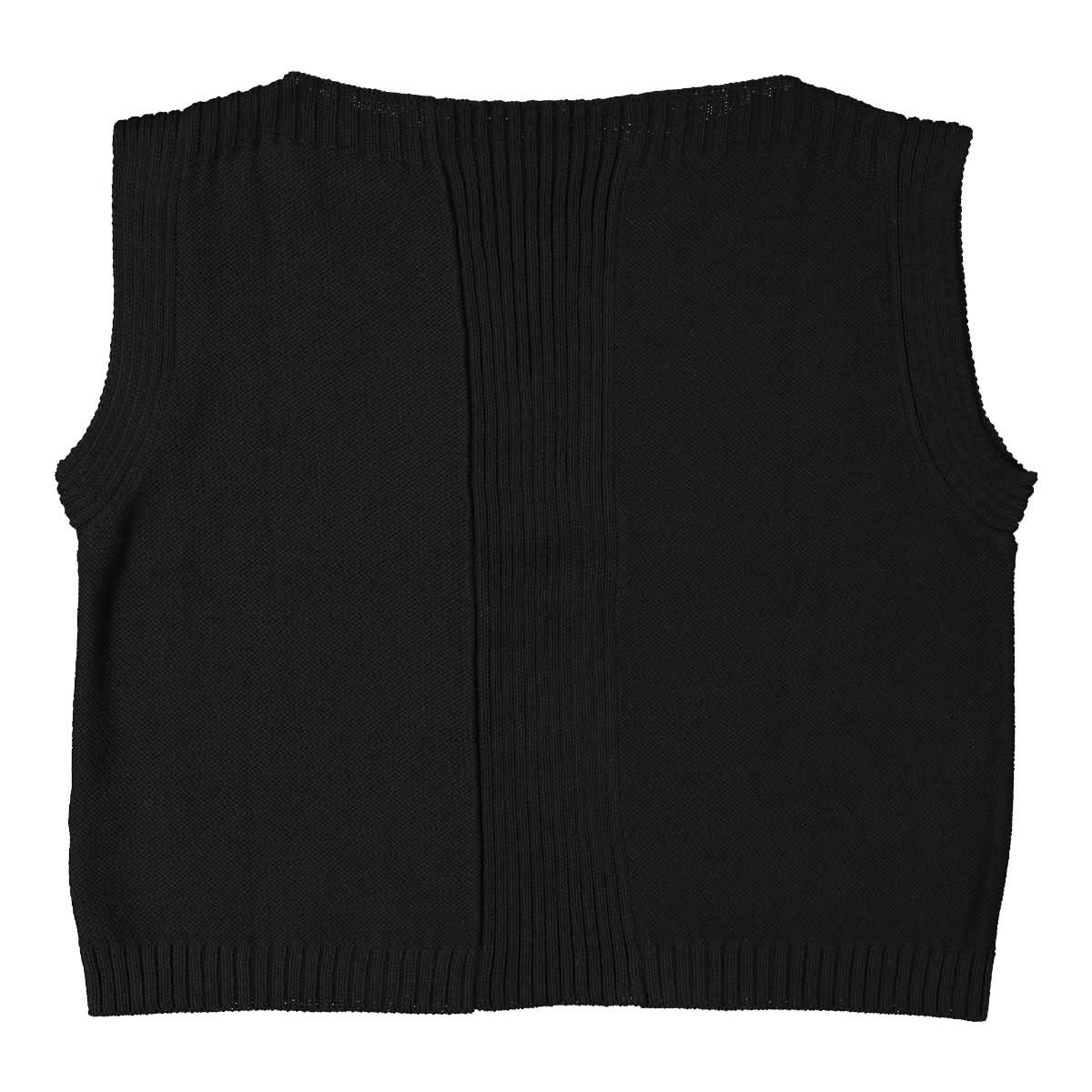 Eckhaus Latta Sweater Vest Black Detail view 2 | Gate