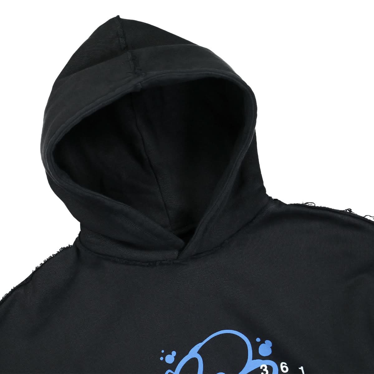MISBHV Minimal Hoodie Black Detail view 3 | Gate