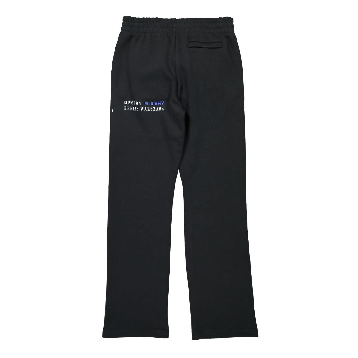 MISBHV x UFO361 Sweatpant Black Detail view 2 | Gate