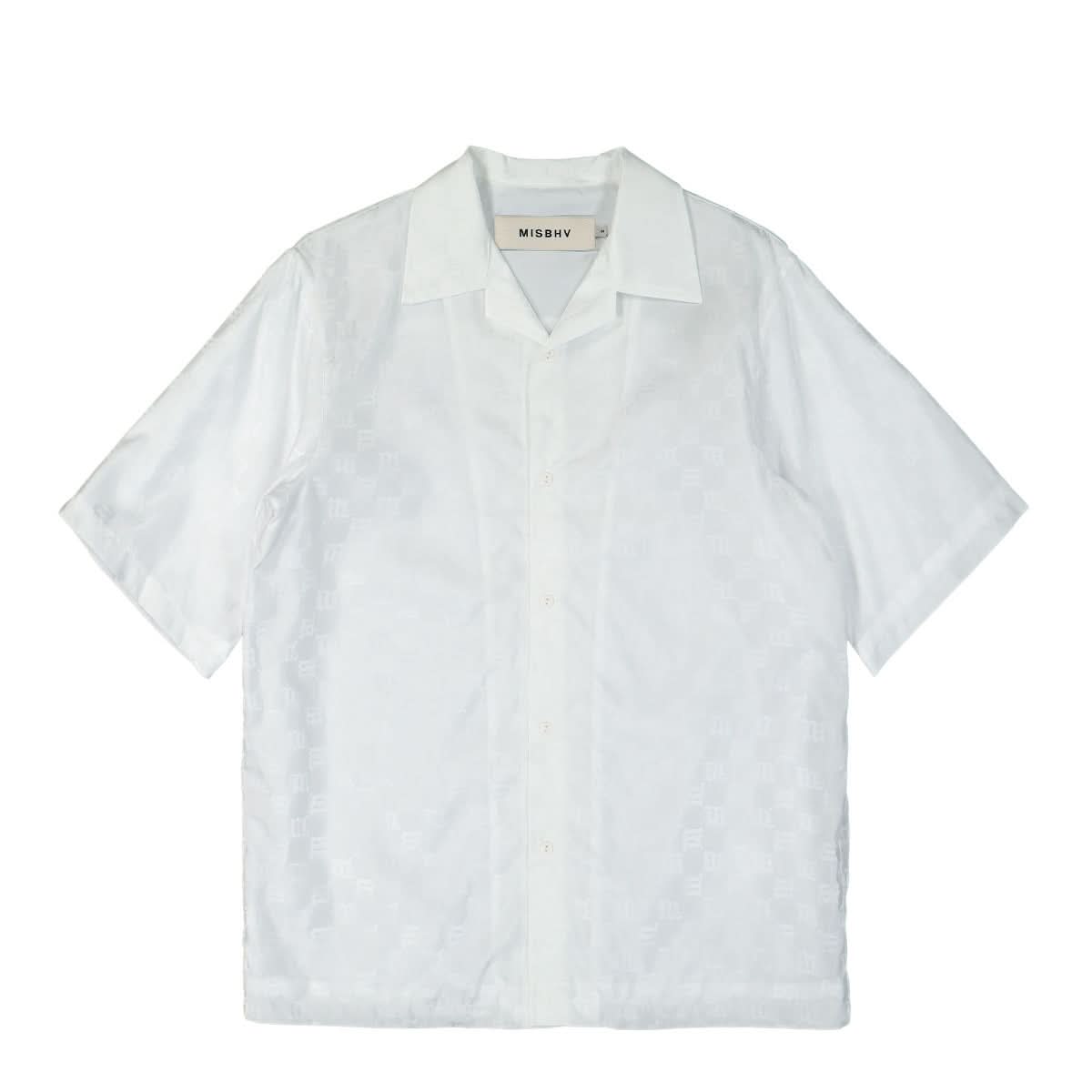 MISBHV Monogram Nylon Shirt White Detail view 1 | Gate