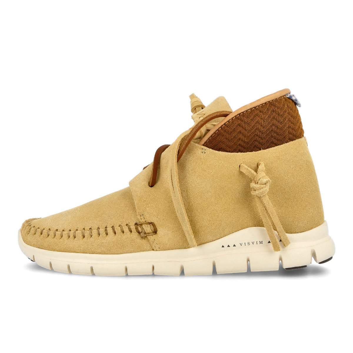 Visvim Wmns Ute Moc Trainer Hi-Folk Beige,Yellow Sneaker Detail view 1 | Gate