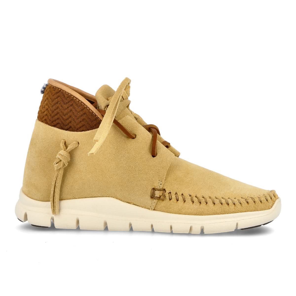 Visvim Wmns Ute Moc Trainer Hi-Folk Beige,Yellow Sneaker Detail view 1 | Gate
