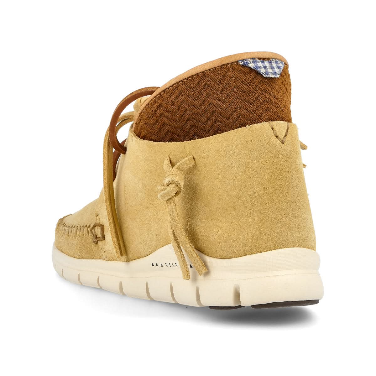 Visvim Wmns Ute Moc Trainer Hi-Folk Beige,Yellow Sneaker Detail view 3 | Gate