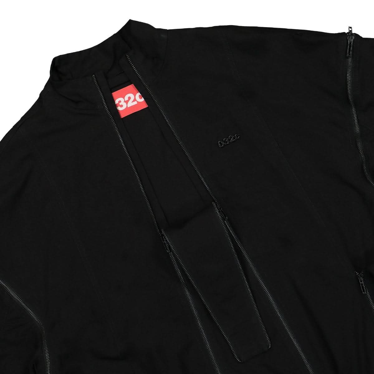 032c 'Split Jump' Zipper Jacket Black Detail view 5 | Gate