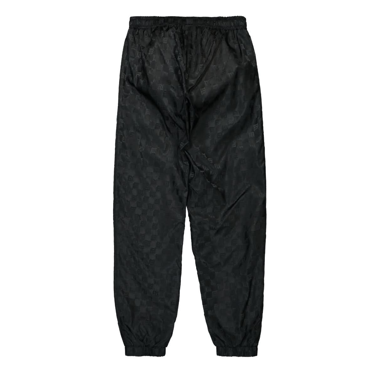 MISBHV Monogram Nylon Track Trousers Black Detail view 1 | Gate