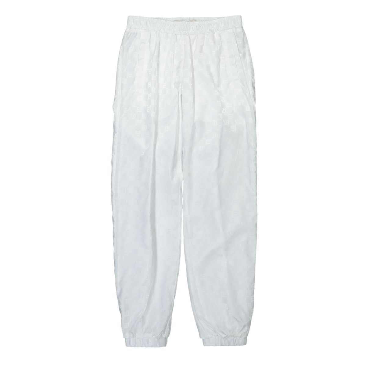 MISBHV Monogram Nylon Track Trousers White Detail view 1 | Gate