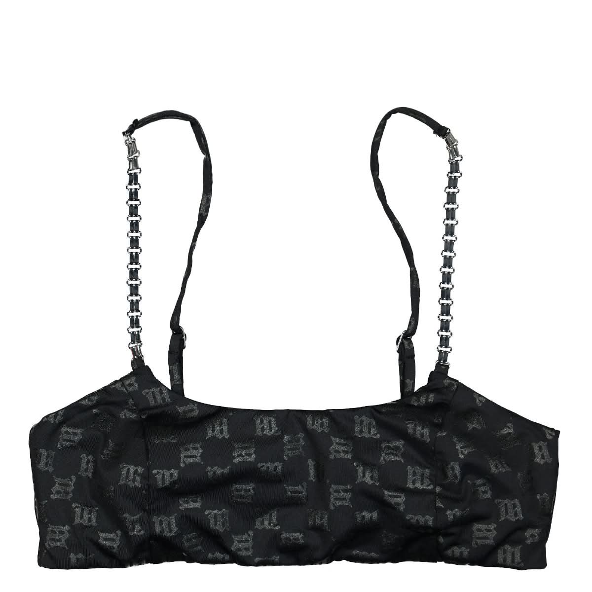MISBHV Monogram Tyra Bralette Black Detail view 1 | Gate
