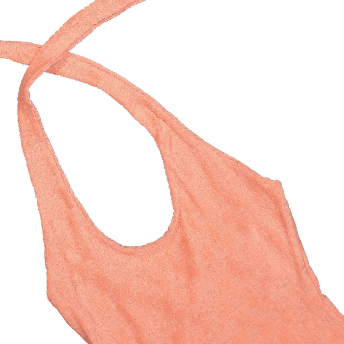 MISBHV Monogram Towelling Mini Dress Pink Detail view 4 | Gate