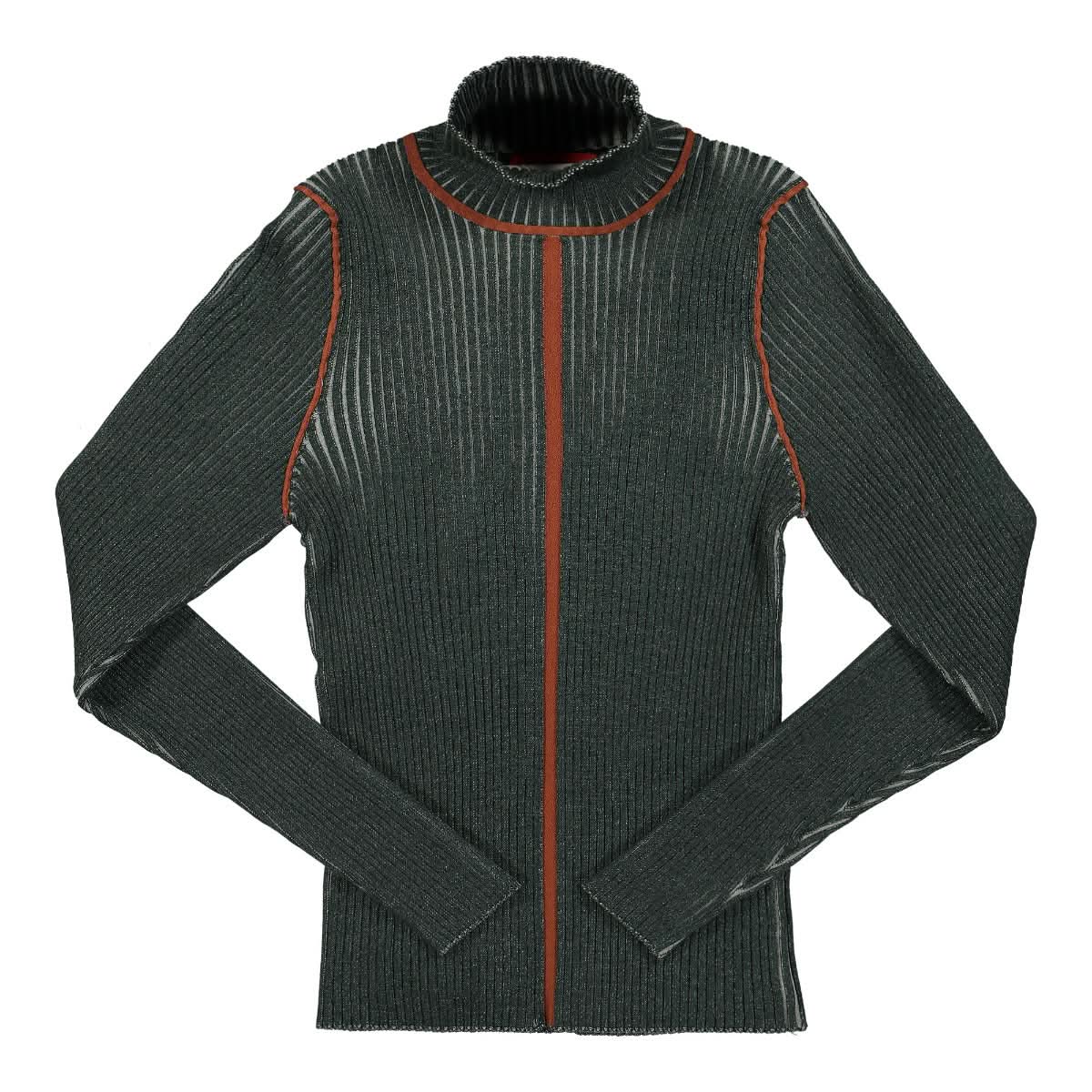 Eckhaus Latta Push Turtleneck Green Detail view 1 | Gate
