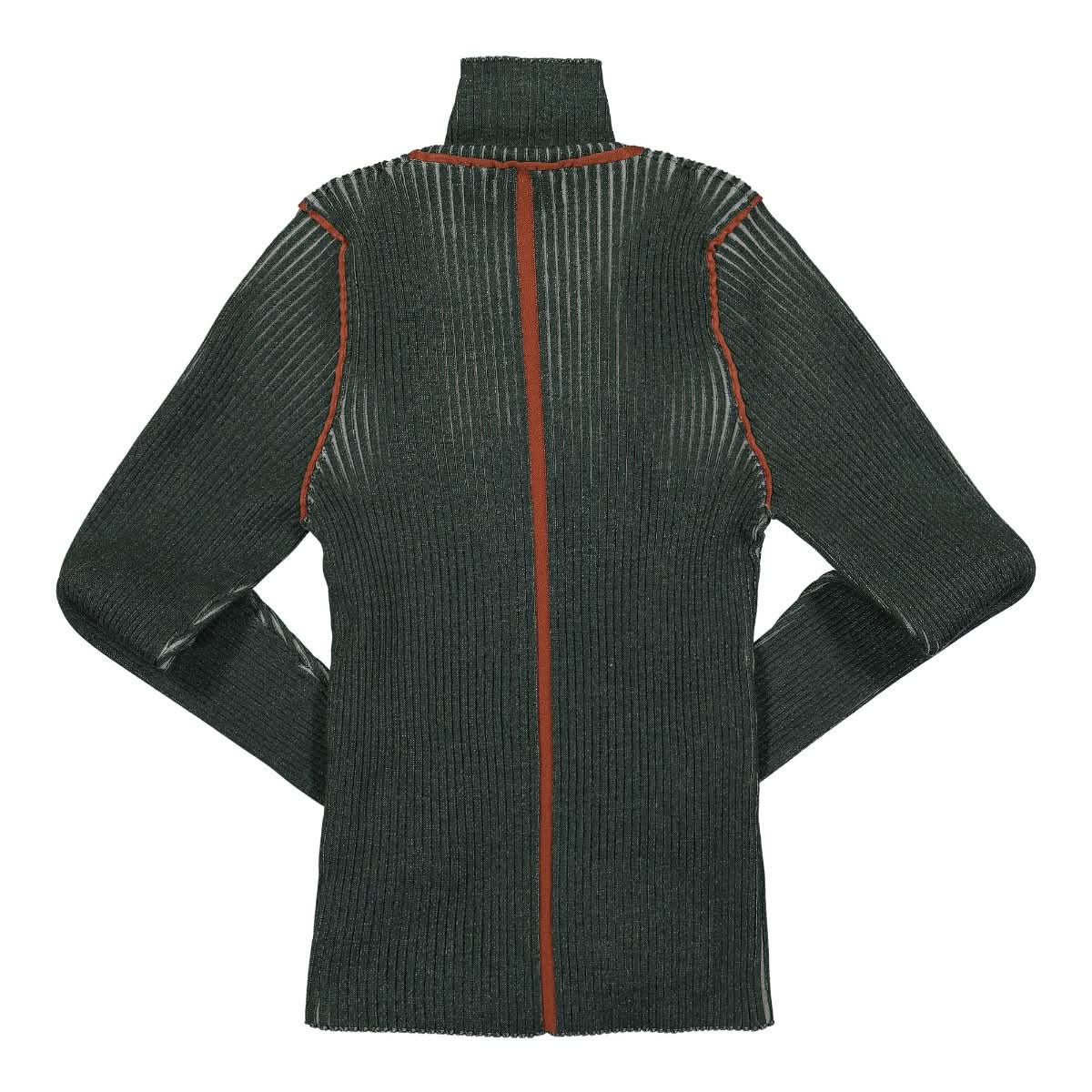 Eckhaus Latta Push Turtleneck Green Detail view 2 | Gate