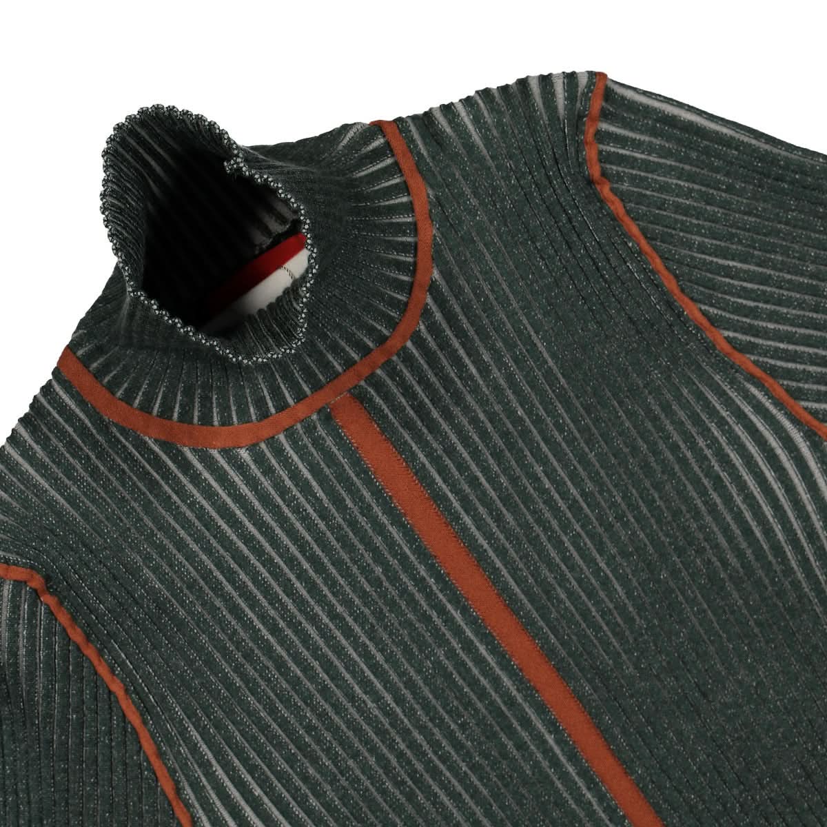 Eckhaus Latta Push Turtleneck Green Detail view 3 | Gate