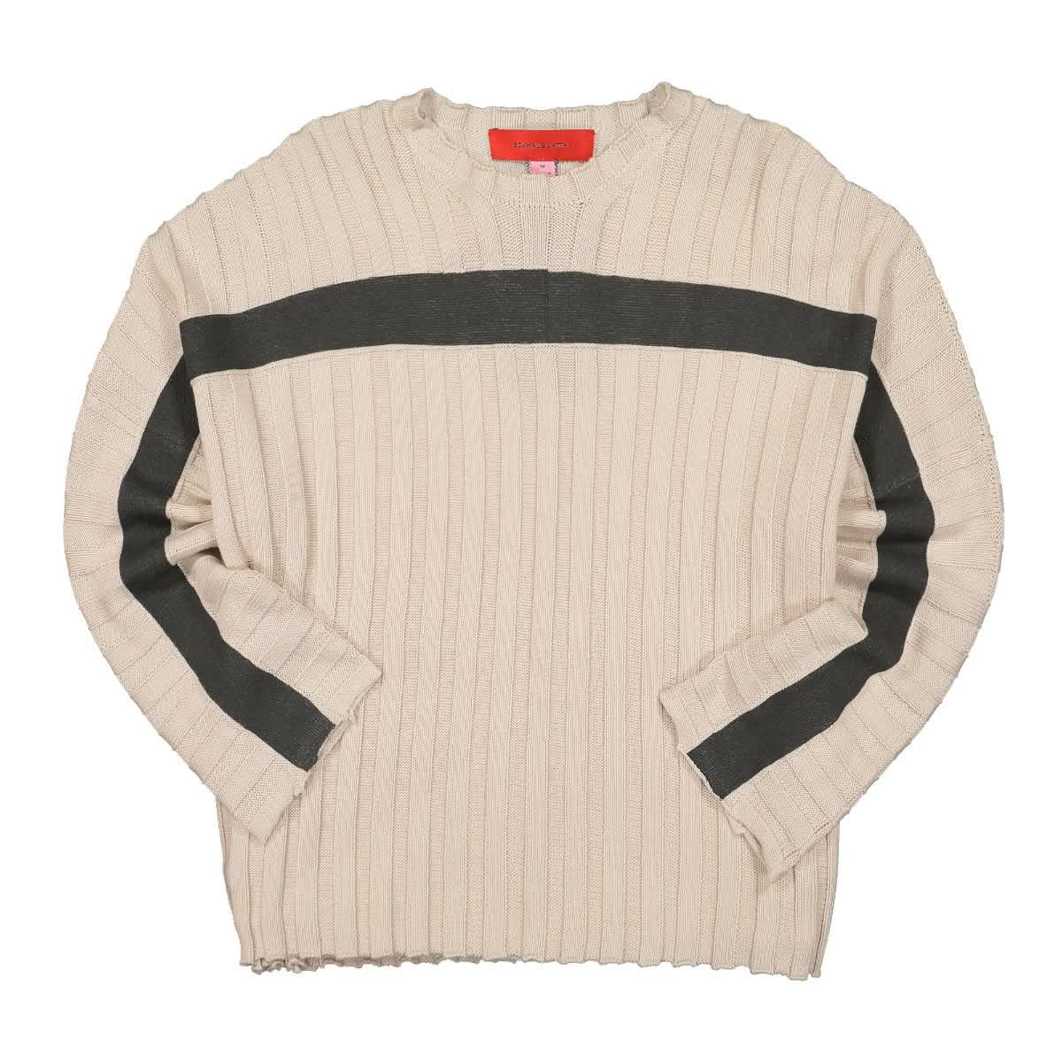 Eckhaus Latta Accordion Sweater Beige Detail view 1 | Gate