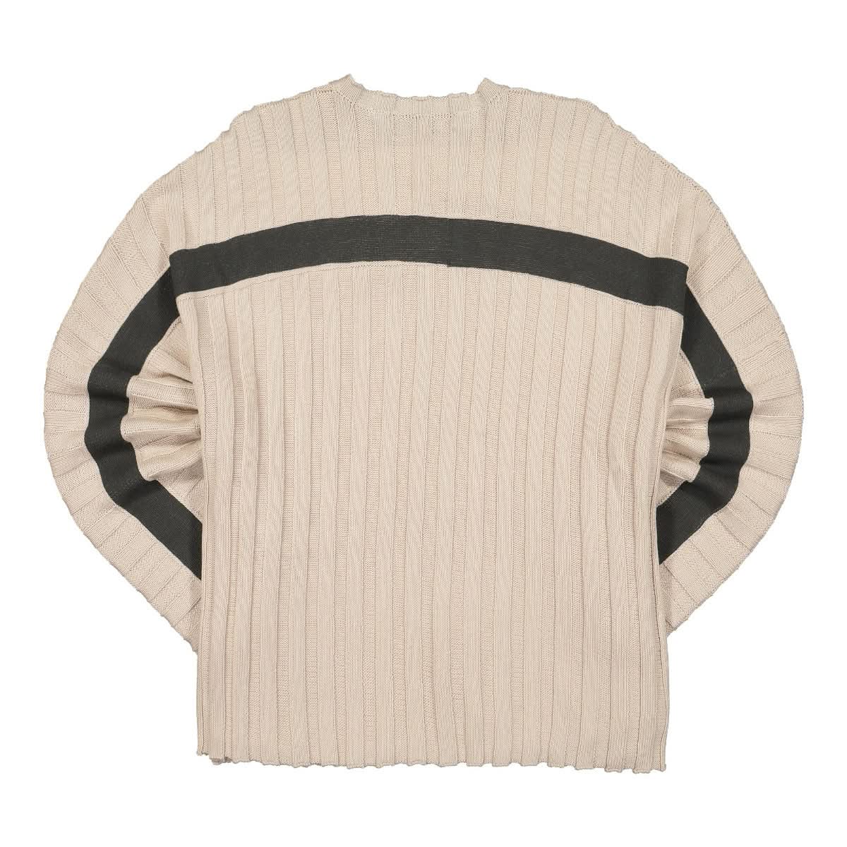 Eckhaus Latta Accordion Sweater Beige Detail view 2 | Gate