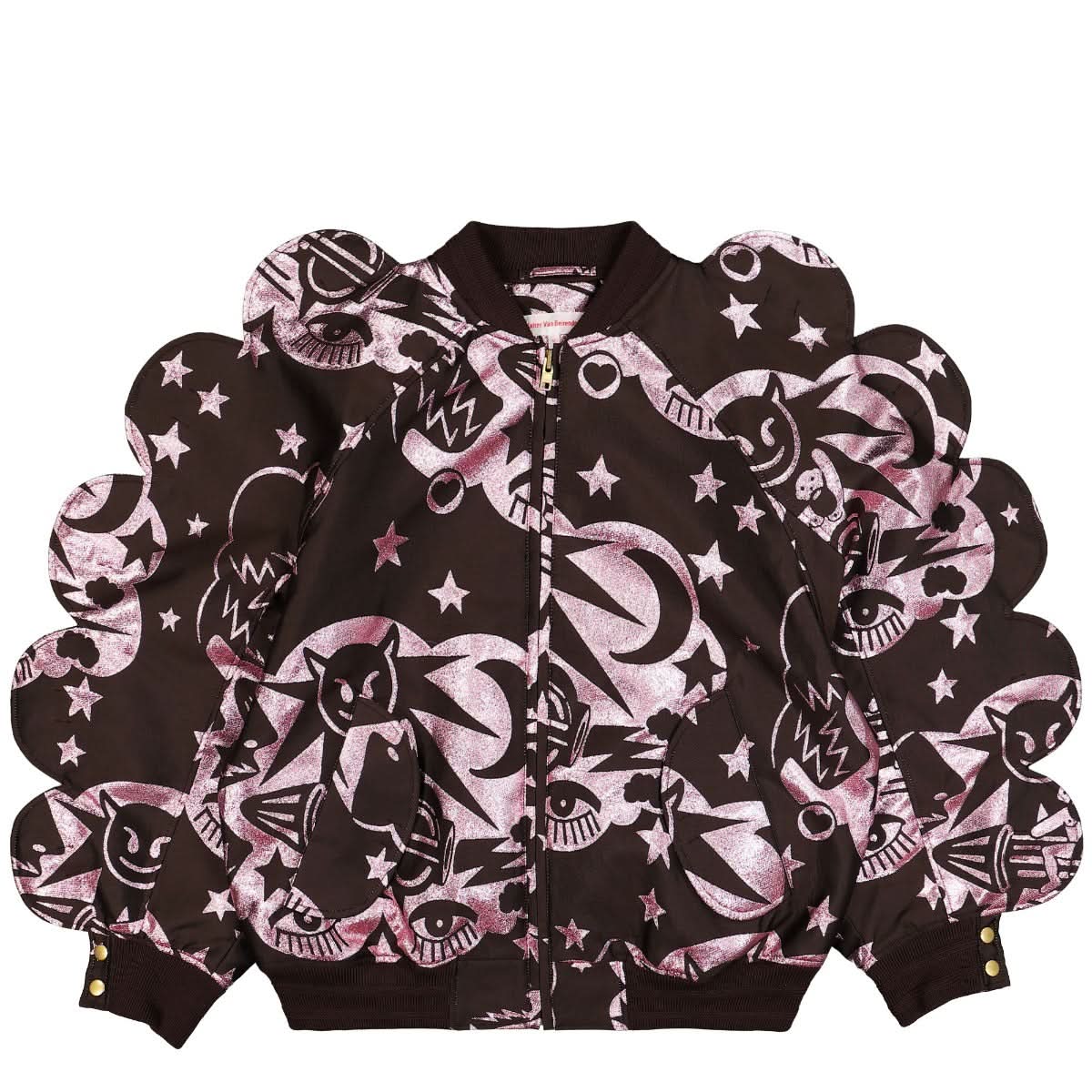 Walter Van Beirendonck Wings Bomber Oversized Pink,Brown Detail view 1 | Gate