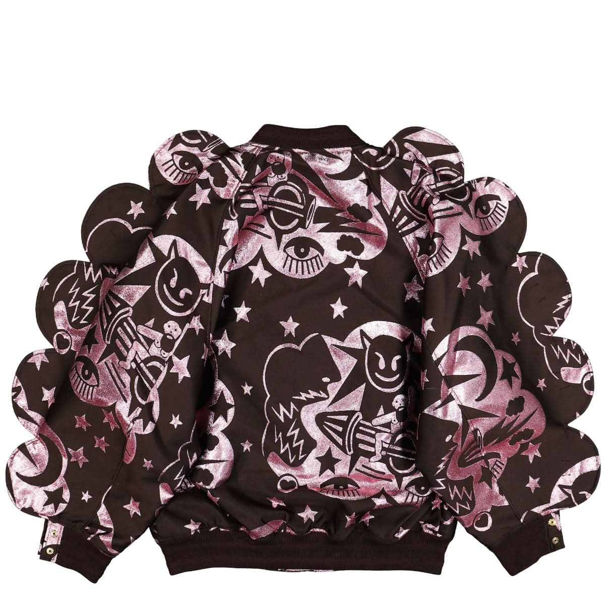 Walter Van Beirendonck Wings Bomber Oversized Pink,Brown Detail view 3 | Gate