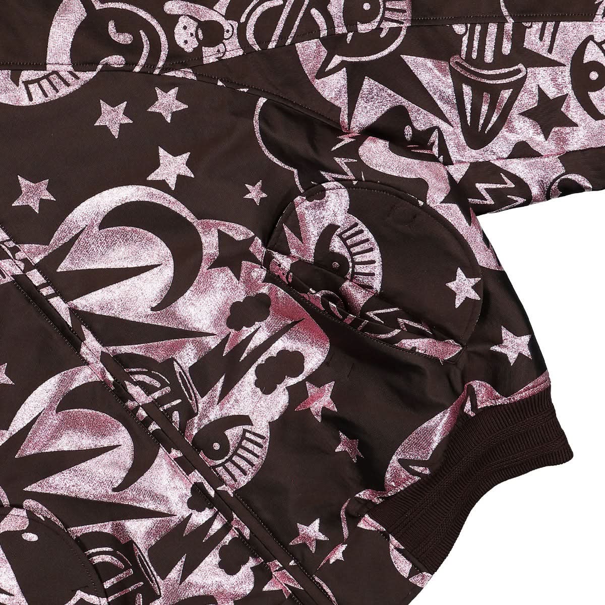 Walter Van Beirendonck Wings Bomber Oversized Pink,Brown Detail view 5 | Gate