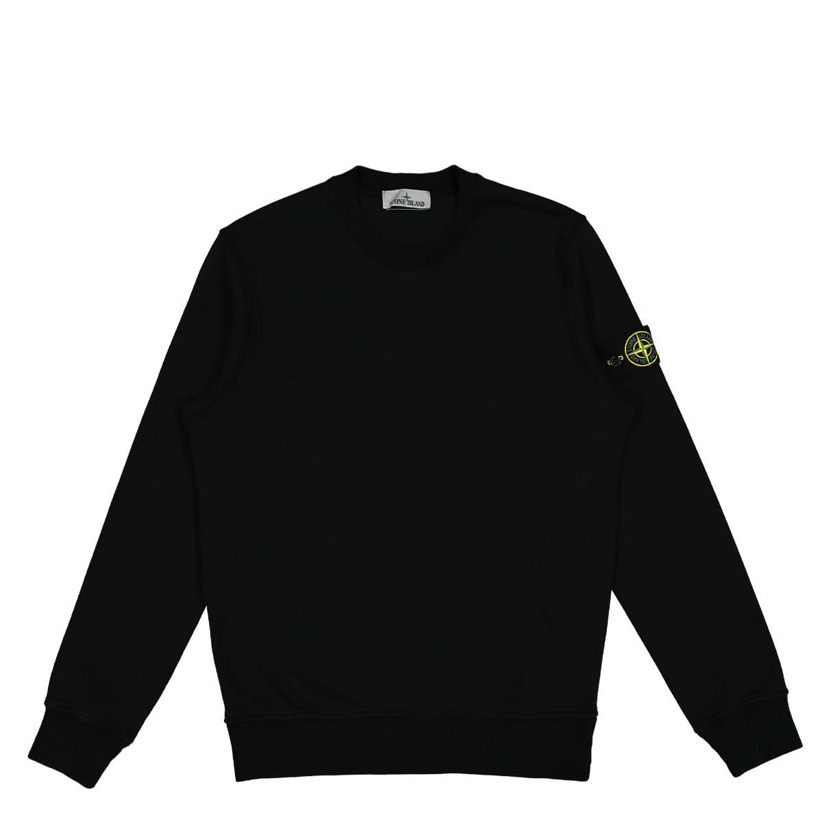 Stone Island Crewneck Sweatshirt Black Detail view 1 | Gate