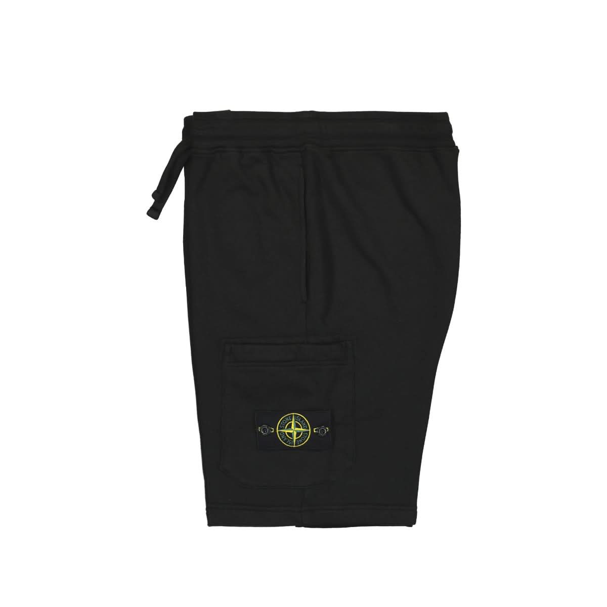 Stone Island Cargo Bermuda Shorts Black Detail view 5 | Gate