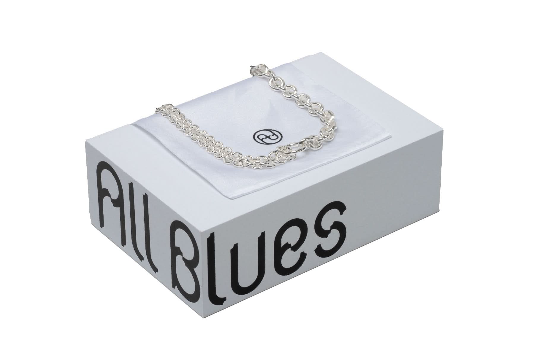 All Blues Double Necklace Long Silver Detail view 3 | Gate