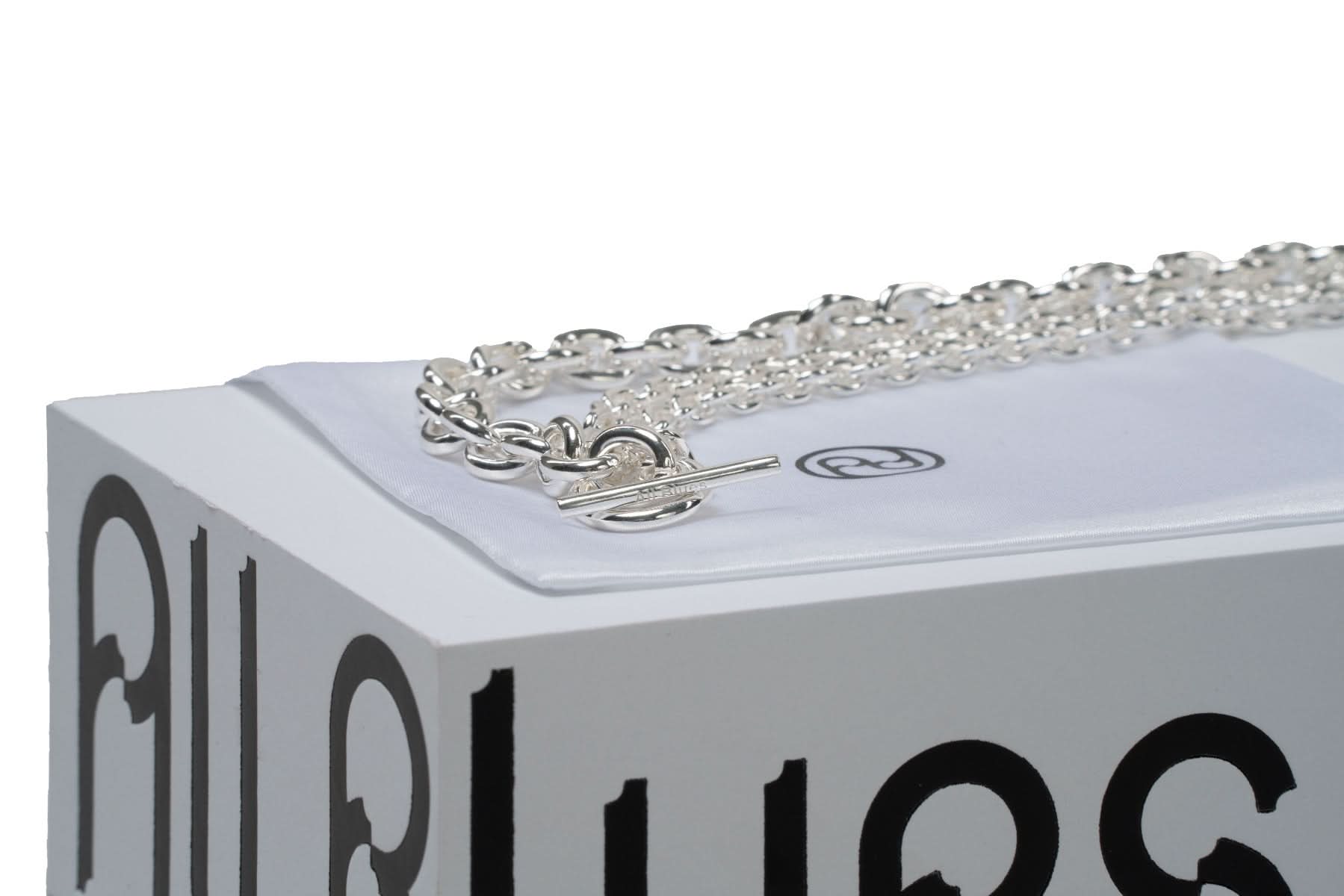 All Blues Double Necklace Long Silver Detail view 2 | Gate
